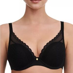 CHANTELLE Norah Plunge Underwire T-Shirt Bra! Retail $89
